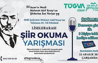 Sinop’ta Mehmet Akif Ersoy temalı şiir yarışması...