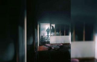 Sobadan çıkan yangın odayı küle çevirdi