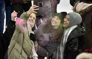 Soğuğa aldırmadan Boya Festivalinde gönüllerince...