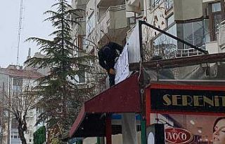 Soğuk havalara rağmen çalışmaya devam