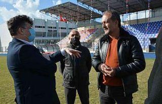 Söke Şehir Stadı zemini incelendi