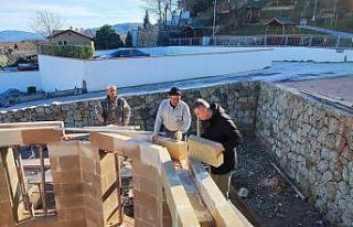 Sultan Baba Mescidinde çalışmalar sürüyor