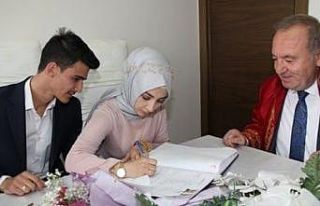 Sungurlu’da 2021 yılında 262 çift evlendi