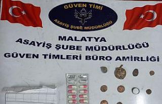 Şüphe üzerine yapılan aramada tarihi eser