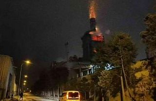 Talaş siloları alev topuna döndü