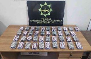 Tekirdağ’da şüpheli araçtan 2 bin 296 hap çıktı