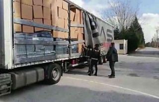 TEM’de 6 milyon 620 bin kaçak makaron ele geçirildi