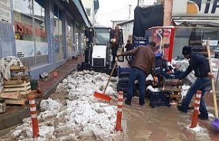 Tercan’da kar temizliği