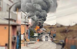 Termik santralde korkutan yangın