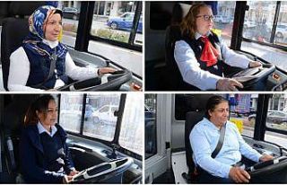 Toplu taşımaya kadın eli değdi