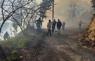 Trabzon’un Sürmene ilçesinde bahçe temizliği...