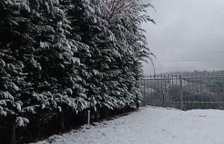 Turgutlu’nun yüksek kesimlerine kar yağdı