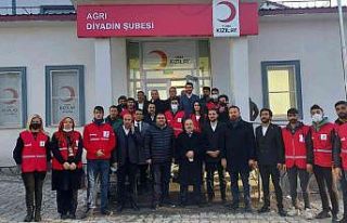 Türk Kızılay’ı Diyadin’de hizmet vermeye başladı