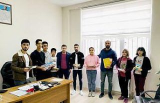 Üniversite öğrencileri Şehit Hakan Bali Okulunda...