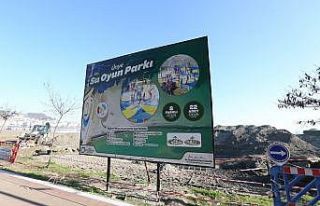 Ünye’de çocuklar için su oyun parkı