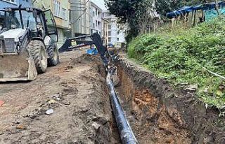 Ünye’de içme suyu şebeke hatları yenileniyor