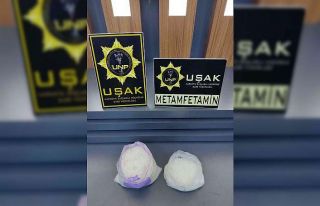 Uşak’ta 1 kilo 300 gram metamfetamin ele geçirildi