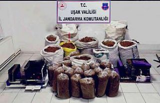 Uşak’ta 310 kilogram kaçak tütün ele geçirildi