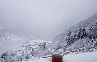 Uzungöl beyaza büründü