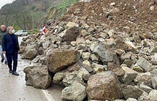 Vali heyelan bölgesinde