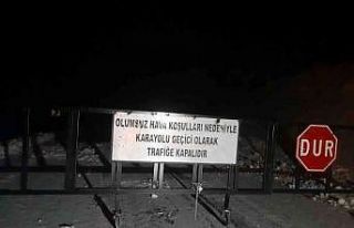 Van-Bahçesaray yolu tekrar ulaşıma kapandı