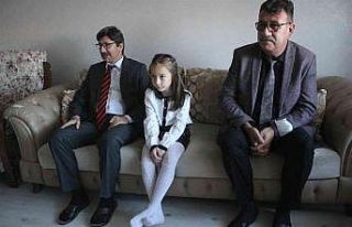 Yalçın ve kurum müdürleri velileri evinde ziyaret...