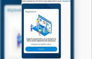 Yapı Kredi uygulamasındaki güncelleme kullanıcıları...