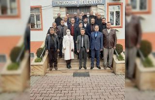 Yazıkonak Belediye Başkanı Çadırcı, okul müdürleri,...