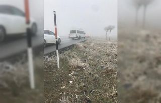 Yoğun sis ve buzlanma kazalara neden oldu