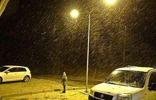 Yüksekova’da lapa lapa kar yağışı