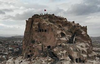 107 bin kişi Kapadokya’ya yüksekten baktı