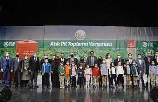 10 ton atık pil toplandı, ödüller sahiplerini...