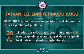 28 yıl 7 ay ve 12 yıl 6 ay hapis cezası olan kişiler...