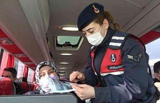 43 ilin geçiş güzergahında araçlar tek tek durduruldu,...