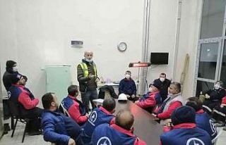 73 Saha personeli ‘iş güvenliği’ eğitimi aldı