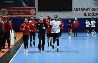 A Milli Erkek Hentbol Takımı Yunanistan maçına...