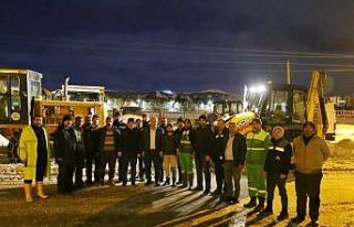 Adıyaman’da karla mücadele sürüyor