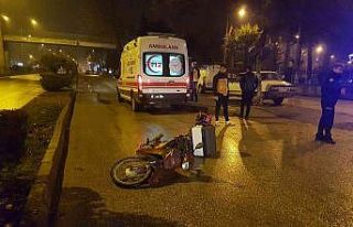 Adıyaman’da, motosiklet devrildi: 1 yaralı