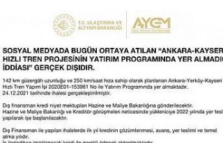 AK Parti’den hızlı tren iddialarına açıklama