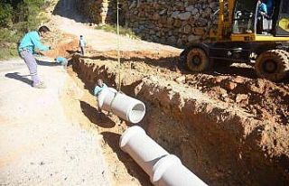 Alanya’da yağmur suyu çalışması