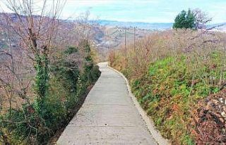 Altınordu’da beton yol çalışmaları sürüyor