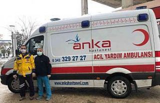 ANKA hastanesi karda evlere sağlık hizmeti götürüyor