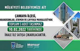 Ankara Büyükşehir taşınmazları satışa çıkıyor