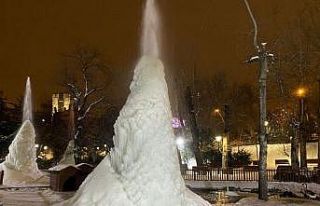 Ankara’nın simge yeri olan Kuğulu Park havuzunda...
