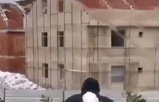 Antalya’da motosikletin arkasındaki kardan adam...