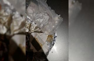 Arama yapılan araçta folyoya sarılı uyuşturucu...