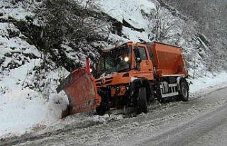 Artvin’de kar yağışı nedeniyle Hopa-Borçka...