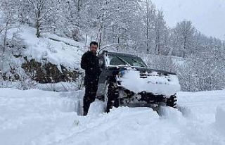Artvin’de kar yağışı yeniden etkili olmaya başladı