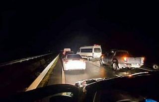 Artvin’in Arhavi ilçesinde meydana gelen heyelan...