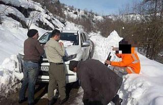 Avcılık belgesi bulunmayan üç şüpheliye tutanak...